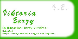 viktoria berzy business card